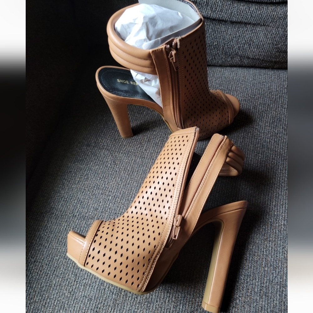 Tan Wedge Heels